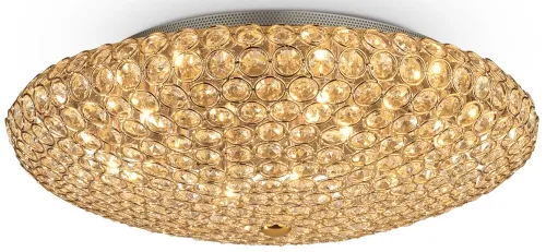 Zamów dziś Lampa sufitowa włoski plafon z złotymi kryształami Ideal Lux 073262 King 9xG9 19cm x 53cm