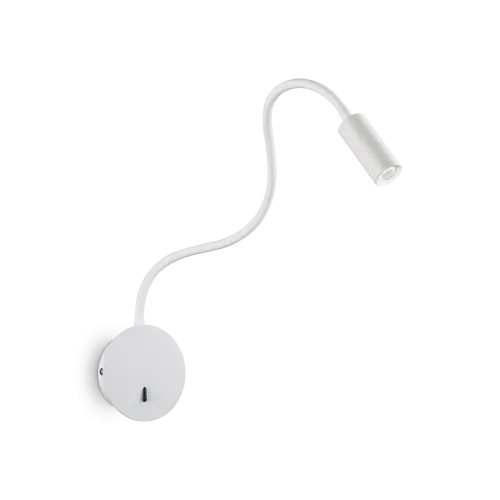 Premium Biały giętki kinkiet lampa ścienna Ideal Lux 203171 Focus-2 LED 3,5W 280LM 3000K 23stopnie