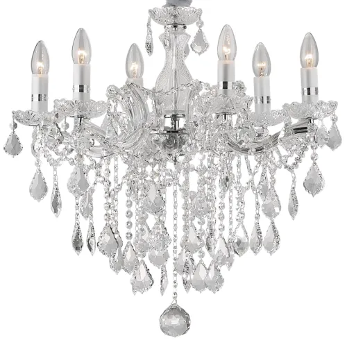 Lampa wisząca kryształowy chromowany włoski żyrandol Ideal Lux 035628 Florian 6xE14 60cm x 120cm Dodaj do koszyka