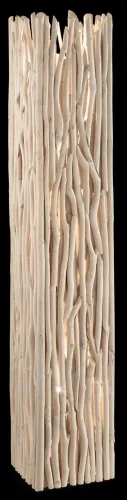 Drewniana włoska lampa podłogowa Ideal Lux 180946 Driftwood 2xE27 156cm x 28cm Oferta czasowa
