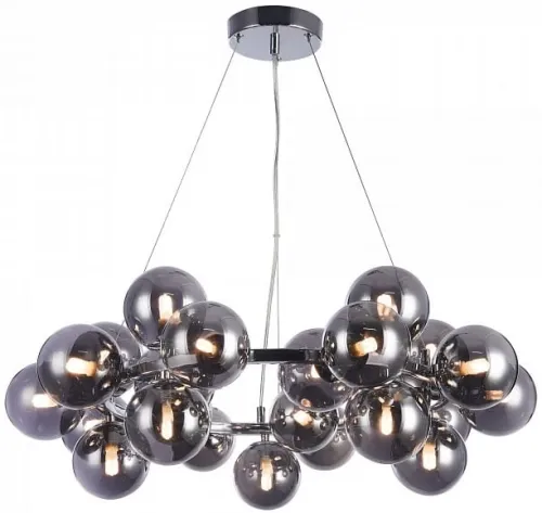Lampa Wisząca Szklane Klosze na Metalowej Obręczy Maytoni MOD548PL-25CH Dallas 25xG9 69cm x 135cm chrom Promocja
