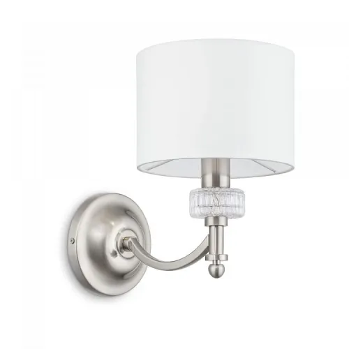 Zamów teraz Lampa ścienna Kinkiet z abażurem Maytoni MOD014WL-01N Alicante E14 17x26cm nikiel biały