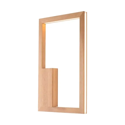 Kup teraz Prostokątny kinkiet lampa ścienna z drewna dębowego Spot-Light 9143174 Ramme LED 24W 3000K
