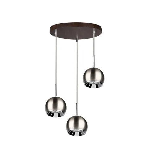 Lampa wisząca na okrągłej podsufitce z drewna bukowego i metalowe klosze kulki Spot-Light 5141376R Ball Wood 3xGU10 110cm x 30cm Zamów dziś