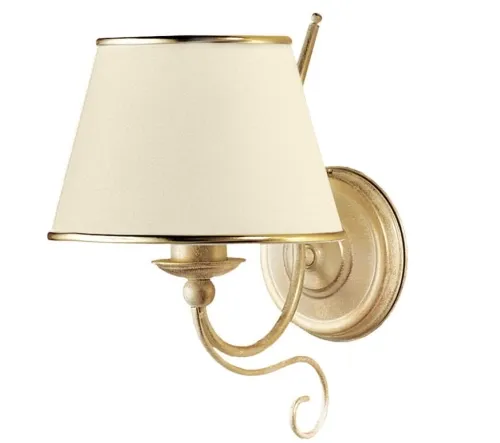 Lampa ścienna Kinkiet Jupiter 516 Laura LA-K-E E27 22cm x 36cm ecru stare złoto Hit cenowy
