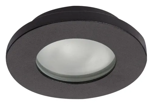 Bezpieczna płatność Czarna lampa hermetyczna podtynkowa oczko spot bez regulacji Light Prestige LP-440/1RS BK Lagos GU10 IP65 7,6cm
