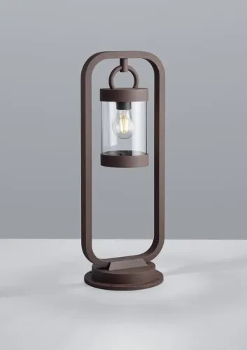 Zewnętrzna lampa stojąca słupek ogrodowy Trio 504160124 Sambesi E27 IP44 czujnik zmierzchu 60cm Miedziany Oferta czasowa