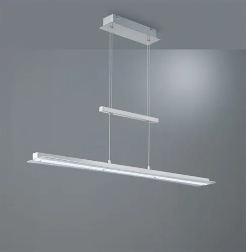 Lampa wisząca srebrna niklowa podłużna listwa na linkach RL R32421107 Smash LED 18W 100cm Najlepsza cena