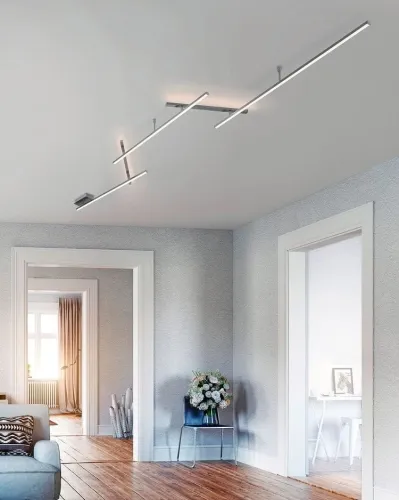 Lampa sufitowa listwa Trio 674610507 Indira LED 3x6W 2x3,5W ściemniacz nikiel Oferta limitowana