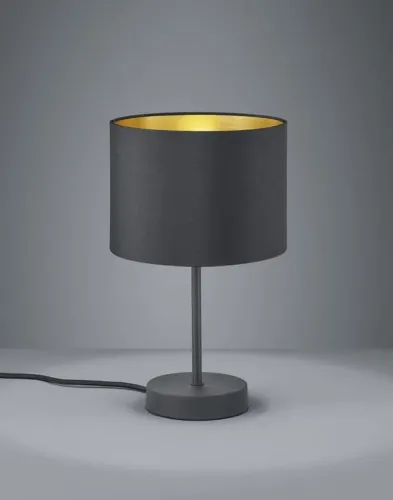 Lampa stołowa nocna Trio 508200179 Hostel E27 33cm czarny złoty Cena promocyjna