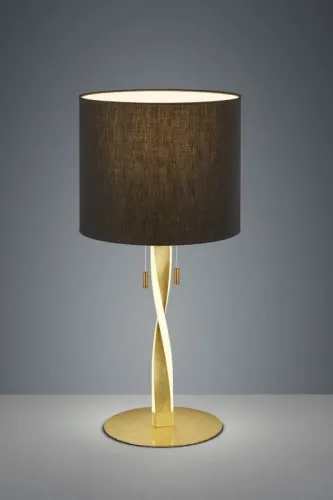 Lampa stołowa Nocna Trio 575310379 Nandor LED + E27 62cm x 30cm czarny złoty Hit cenowy