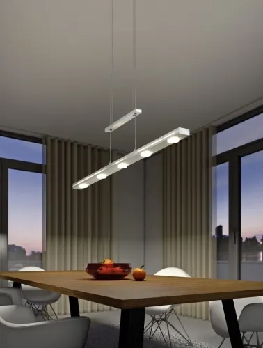 Lampa Wisząca Trio 379190707 Lacal LED 7x3,5W 3000K 100cm nikiel Hit sprzedaży